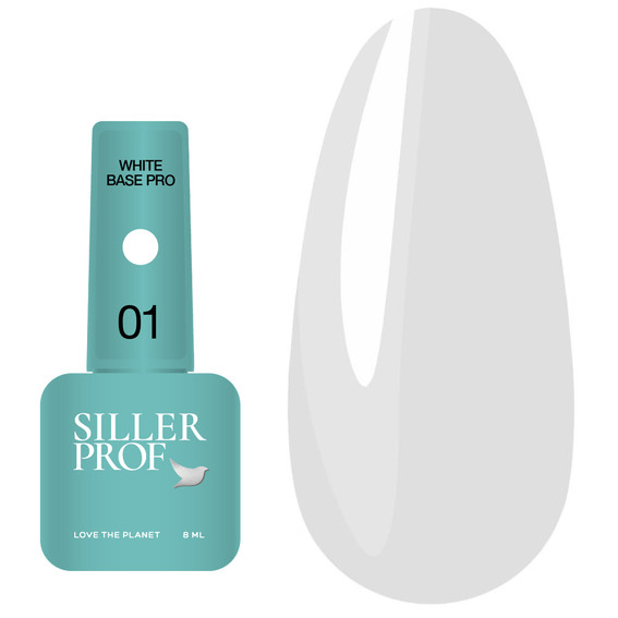 Цветная база SILLER WHITE PRO №01 белый 8 мл (u0000010328) - Фото №1