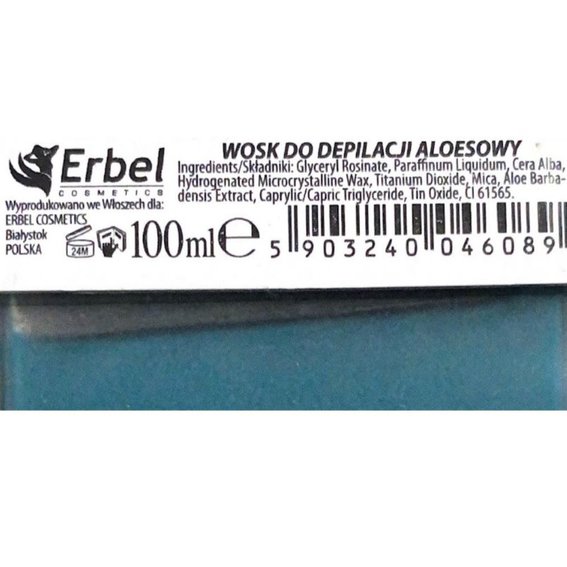 Воск в кассете Erbel Aloesowy 100 ml - Фото №2