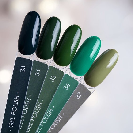 Gel polish DARK New collection 33 dark blue-green 10 ml - Фото №5