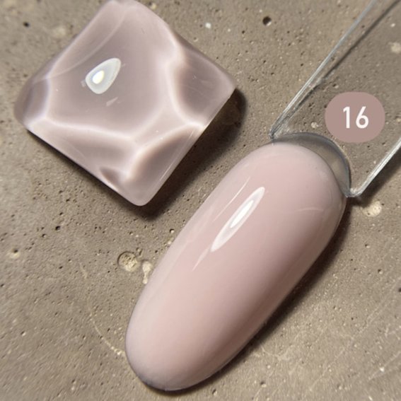 Гель для наращивания DARK Medium Gel №16 светло-розовый, 15 мл - Фото №3