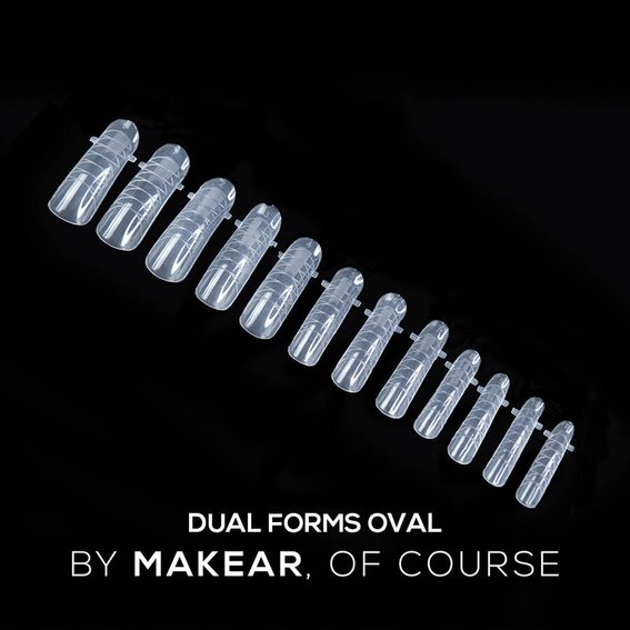 Верхние формы MAKEAR Dual Forms Oval 120 шт - Фото №2