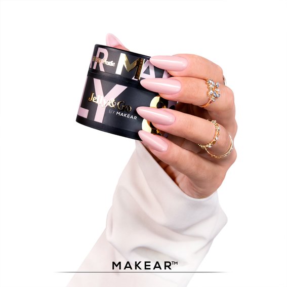 Гель для наращивания MAKEAR Jelly&go JG03 Milky Nude 15 мл - Фото №2