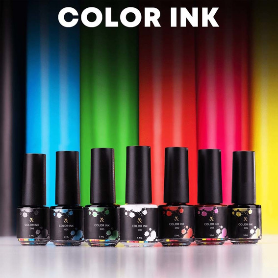 Цветное полимерное чернило для акварельного декора F.O.X Color Ink Pink 003 5 мл - Фото №3