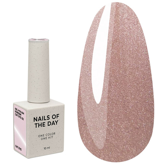 Гель-лак NAILSOFTHEDAY Korean cat eye 02 полупрозрачный светло-розовый 10 мл - Фото №1