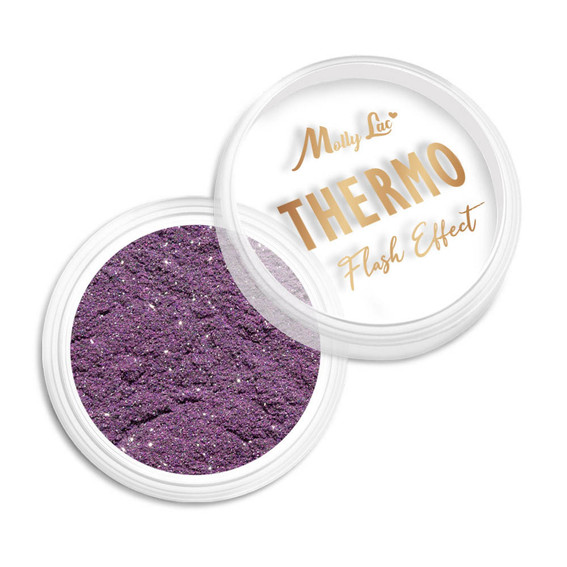 Втирка для ногтей  MollyLac Thermo Flash Effect №4 0,5 г - Фото №4