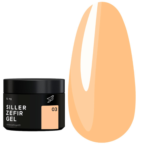 Гель для наращивания SILLER Zefir №03 (банка) песочный 15 мл (НФ-00019230) - Фото №1