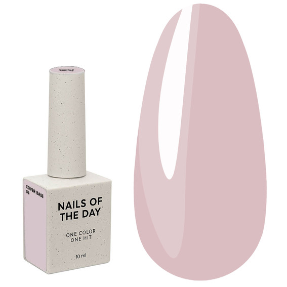 База для ногтей NAILSOFTHEDAY Cover NEW Formula № 04 пудрово-розовый 10 мл - Фото №1
