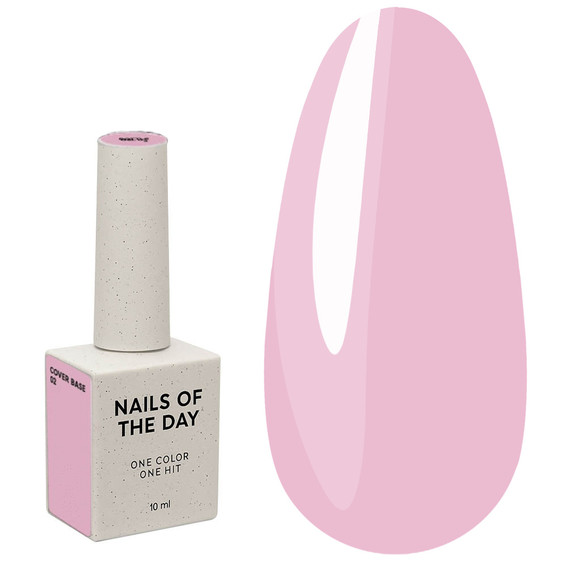 База для ногтей NAILSOFTHEDAY Cover NEW Formula №02 розово-нюдовый 10 мл - Фото №1