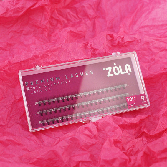 Ресницы ZOLA 10 D пучки 9 мм - Фото №2