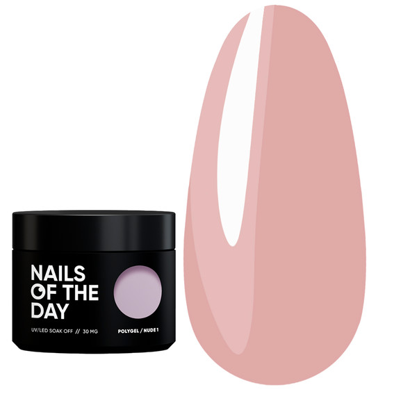 Полигель NAILSOFTHEDAY Polygel nude 01 бежево-розовый 30 г - Фото №1