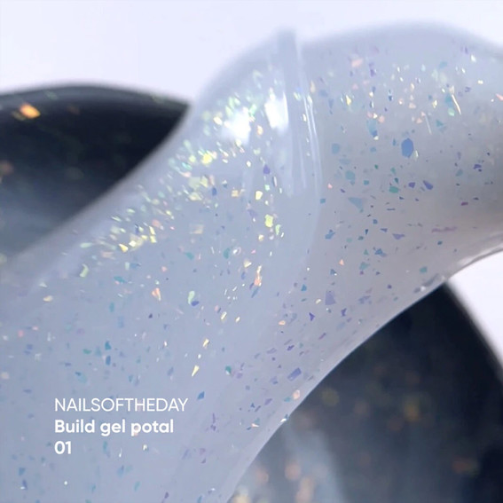 Гель NAILSOFTHEDAY Build gel potal 01 молочный 15 мл - Фото №2