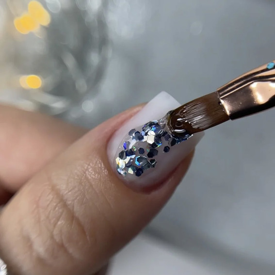 Гель NAILSOFTHENIGHT Dream gel 02 голографическое серебро 5 г - Фото №2