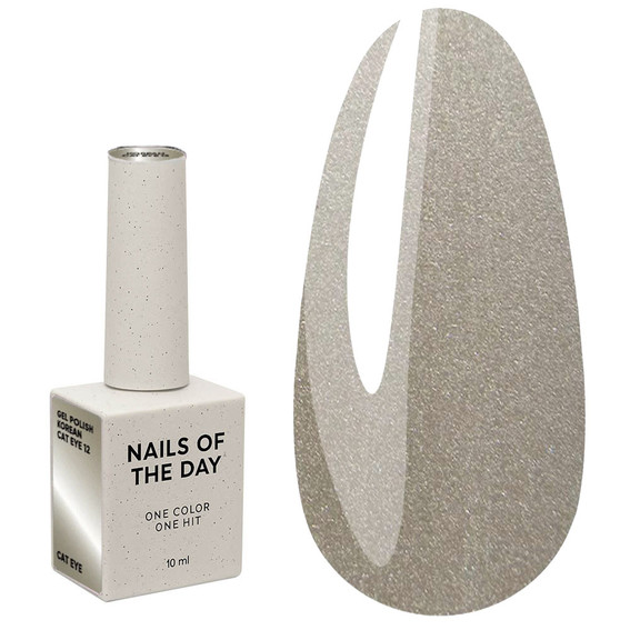 Гель-лак NAILSOFTHEDAY Korean cat eye 12 холодный бежевый 10 мл - Фото №1