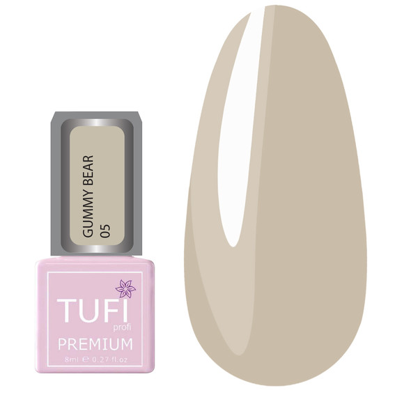 Гель-лак TUFI profi PREMIUM Gummy Bear 05 Vanilla Snow 8 мл (0318256) - Фото №1