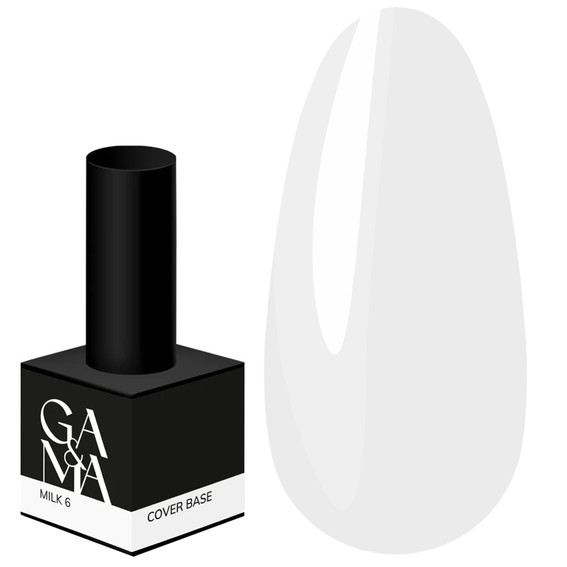 База для ногтей GA&MA Cover Base №006 Milk 15 мл (7700405) - Фото №1
