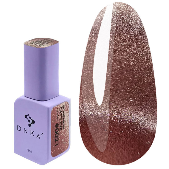 Гель-лак DNKa Bohemian Cat's Eye №0021 светло-красный 12 мл (FTCGP0021) - Фото №1