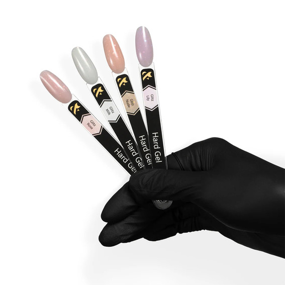 Гель F.O.X Hard gel Glitz Milk 15 мл - Фото №2
