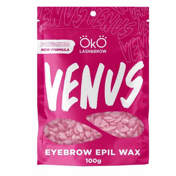Воск OKO для депиляции лица Venus розовый 100 г