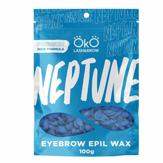 Воск OKO для депиляции лица Neptune голубой 100 г