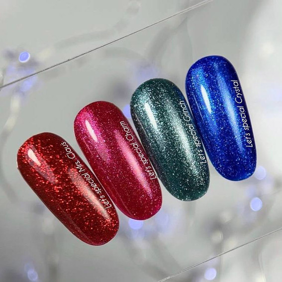 Гель-лак NAILSOFTHEDAY Let's Special Charm темно-розовый с шиммером 10 мл - Фото №3