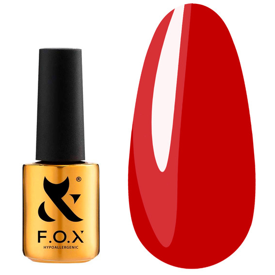 Гель-лак F.O.X Lipstick Collection 005 классический карминовый 7 мл (LC - 05) - Фото №1