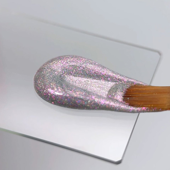 Втирка для ногтей Slowianka Tiny Pink Holo 0,2 г - Фото №2