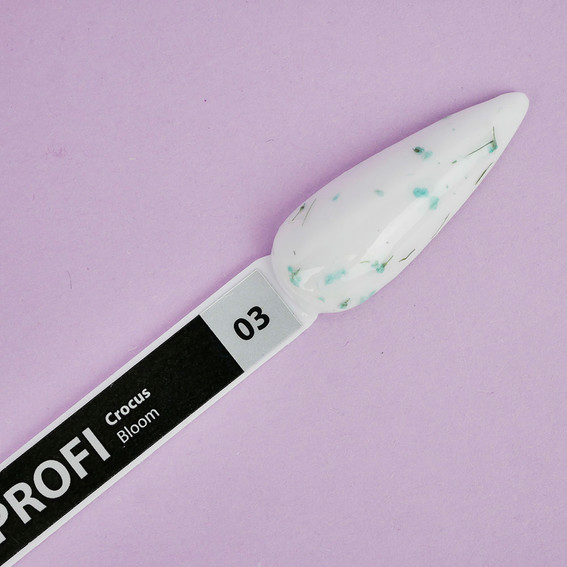 Гель-лак TUFI profi PREMIUM Bloom 03 с сухоцветами крокус 5мл - Фото №4