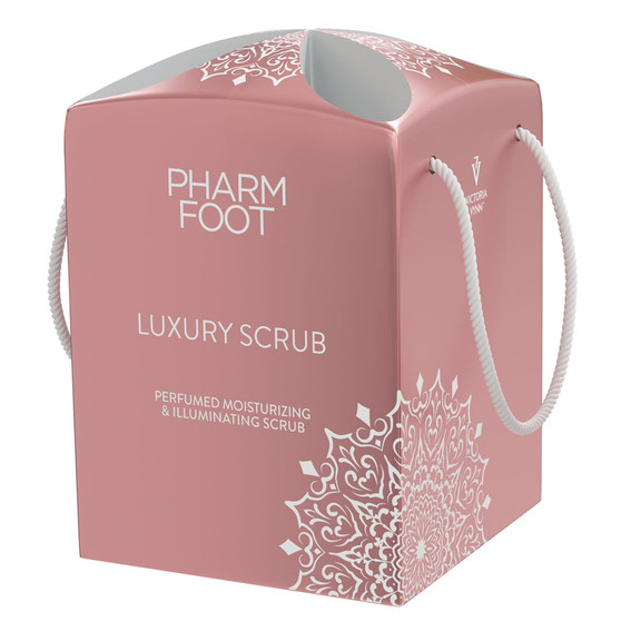 Парфюмированный увлажняющий и осветляющий скраб PHARM FOOT Luxury Scrub 200 г - Фото №2