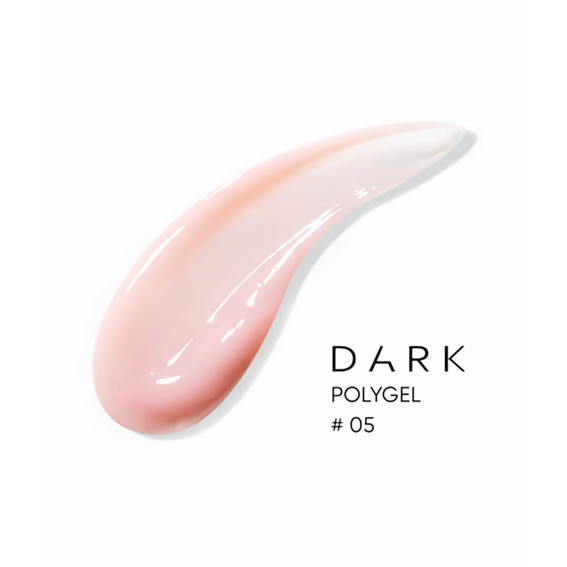 Полигель DARK PolyGel 05 натуральный розовый 30 мл (в тюбике) - Фото №2