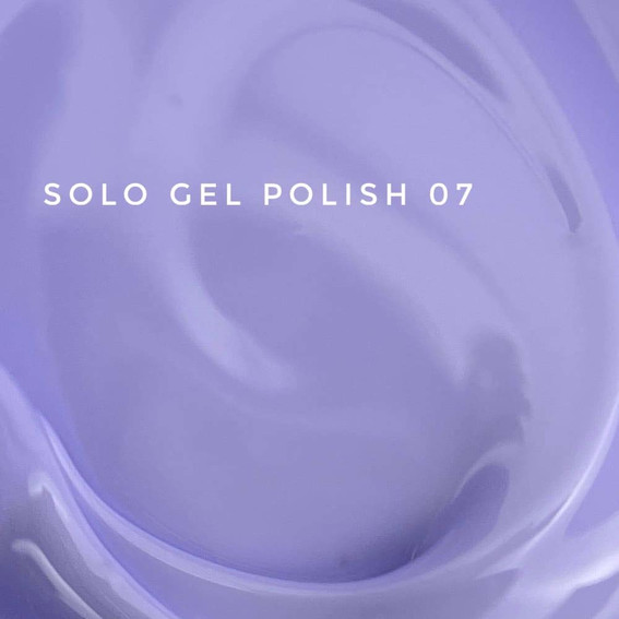 Гель-лак Touch Solo Gel Polish 07 однофазный 3в1 светло-фиолетовый 9 мл - Фото №2