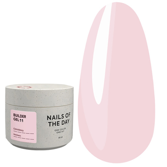 Гель для наращивания NAILSOFTHEDAY Builder Gel 11 светло-розовый 30 мл - Фото №1