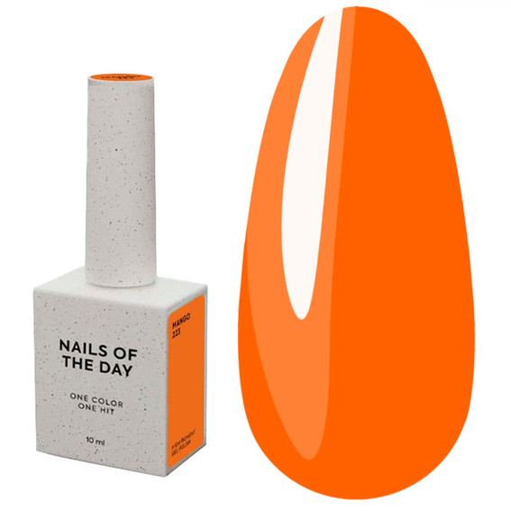Гель-лак NAILSOFTHEDAY Mango 223 неоново-оранжевый 10 мл - Фото №1
