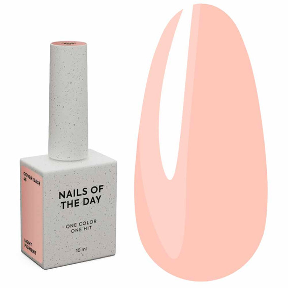 База для ногтей NAILSOFTHEDAY Cover NEW Formula №45 полупрозрачный нюдовый 10 мл - Фото №1