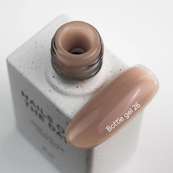 Гель NAILSOFTHEDAY Bottle gel 26 теплый бежевый 10 мл - Фото №2