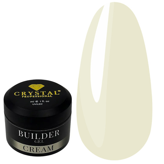 Гель для наращивания Crystal Builder Gel CREAM 30 мл - Фото №1