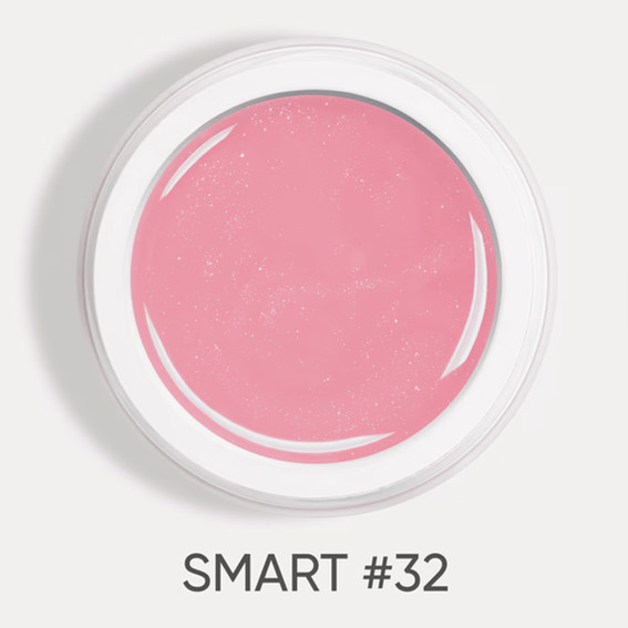 Гель для наращивания Dark Smart Builder gel 32 розовый с блестками 15 мл - Фото №3