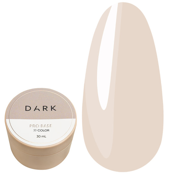 База DARK PRO base 55 полупрозрачный бежево-розовый 30 мл - Фото №1
