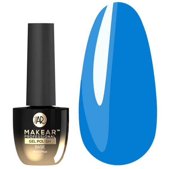 SALE База для ногтей MAKEAR Juicy Rubber Base CRB18 Lagoon Blue 8 мл - Фото №1