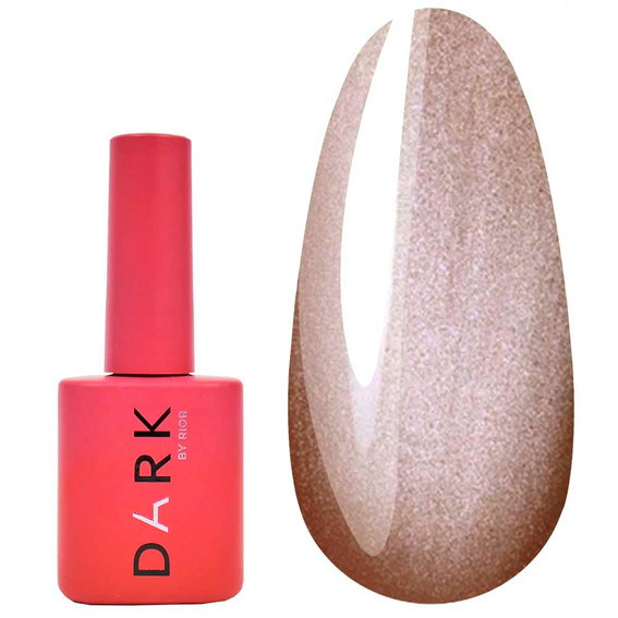 Gel polish DARK 158 brown with golden shimmer 10 ml - Фото №1