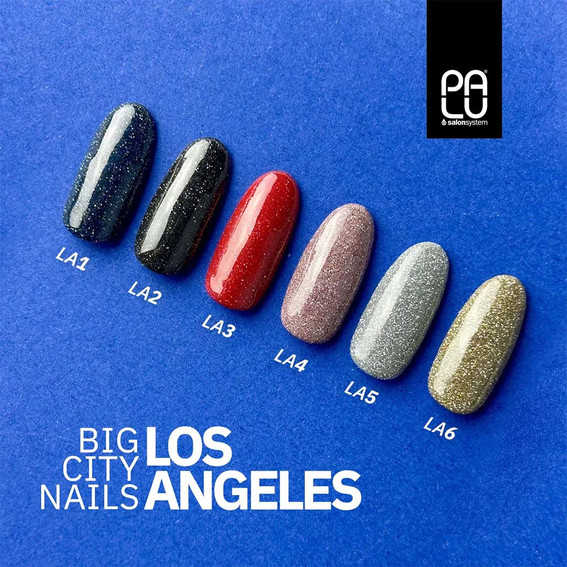 Гель-лак PALU Los Angeles LA6 золото светоотражающий 6 г - Фото №2