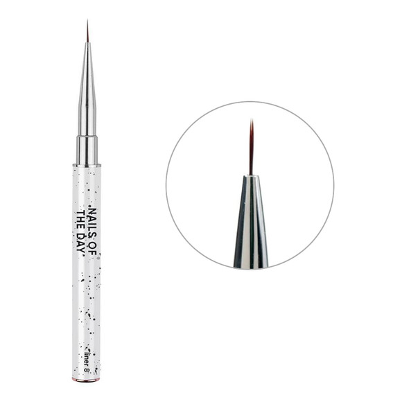 Кисть для тонких линий NAILSOFTHEDAY Professional Brush Liner 8 мм - Фото №1