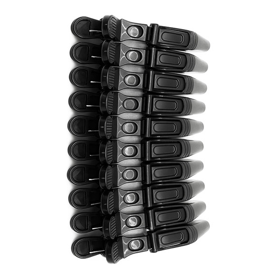 Зажимы-крокодилы парикмахерские Toni&Guy черные 10 шт. - Фото №1