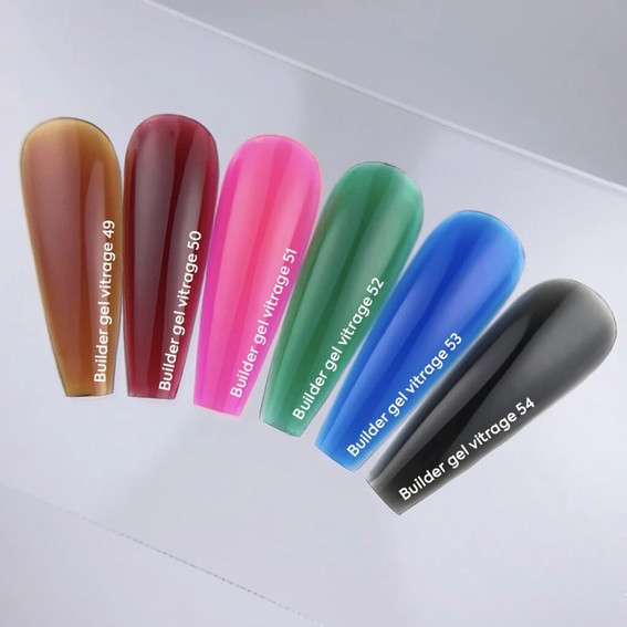 Гель для наращивания NAILSOFTHEDAY Builder gel 054 Vitrage черный 15 мл - Фото №6