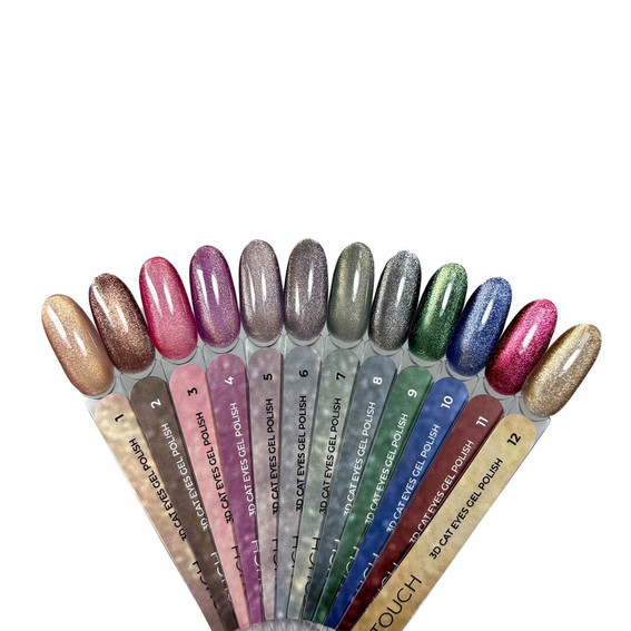 Гель-лак Touch 3D Cat Eyes Gel Polish 09 зеленый 9 мл - Фото №3
