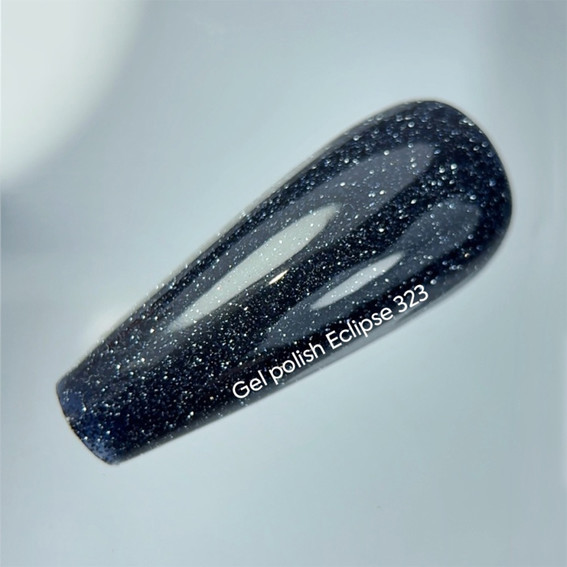 Гель-лак NAILSOFTHEDAY Gel Polish 323 Eclipse темно-синий светоотражающий 10 мл - Фото №3