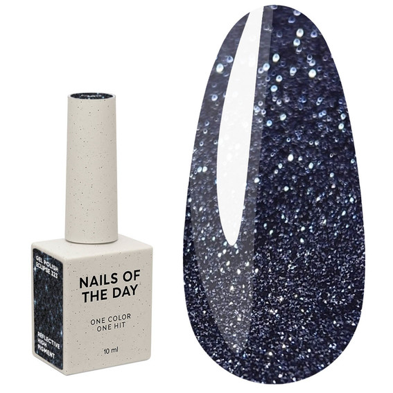 Гель-лак NAILSOFTHEDAY Gel Polish 323 Eclipse темно-синий светоотражающий 10 мл - Фото №1