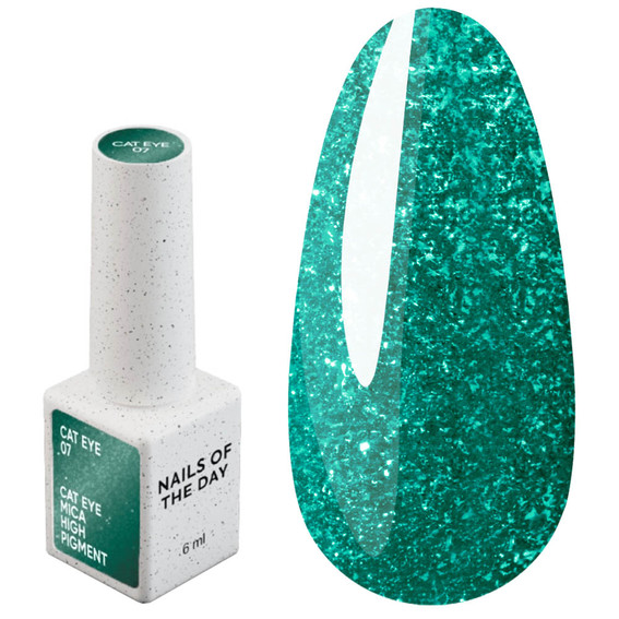 Гель-лак NAILSOFTHEDAY Cat Eye Gel Polish 07 зеленый 6 мл - Фото №1