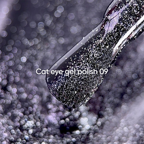 Гель-лак NAILSOFTHEDAY Cat Eye Gel Polish 09 черный 6 мл - Фото №2