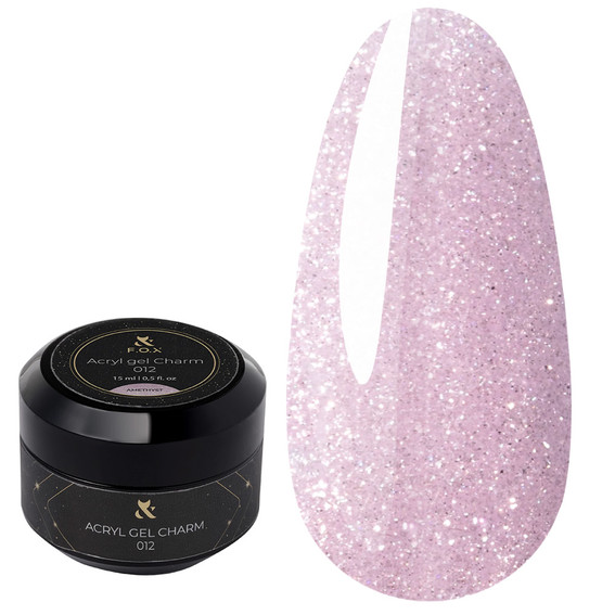 Акригель F.O.X Acryl gel Charm 012 Amethyst 15 мл - Фото №1