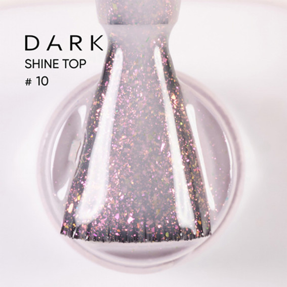 Топ Dark Shine Top 10 молочный с розовым шиммером 10 мл - Фото №2
